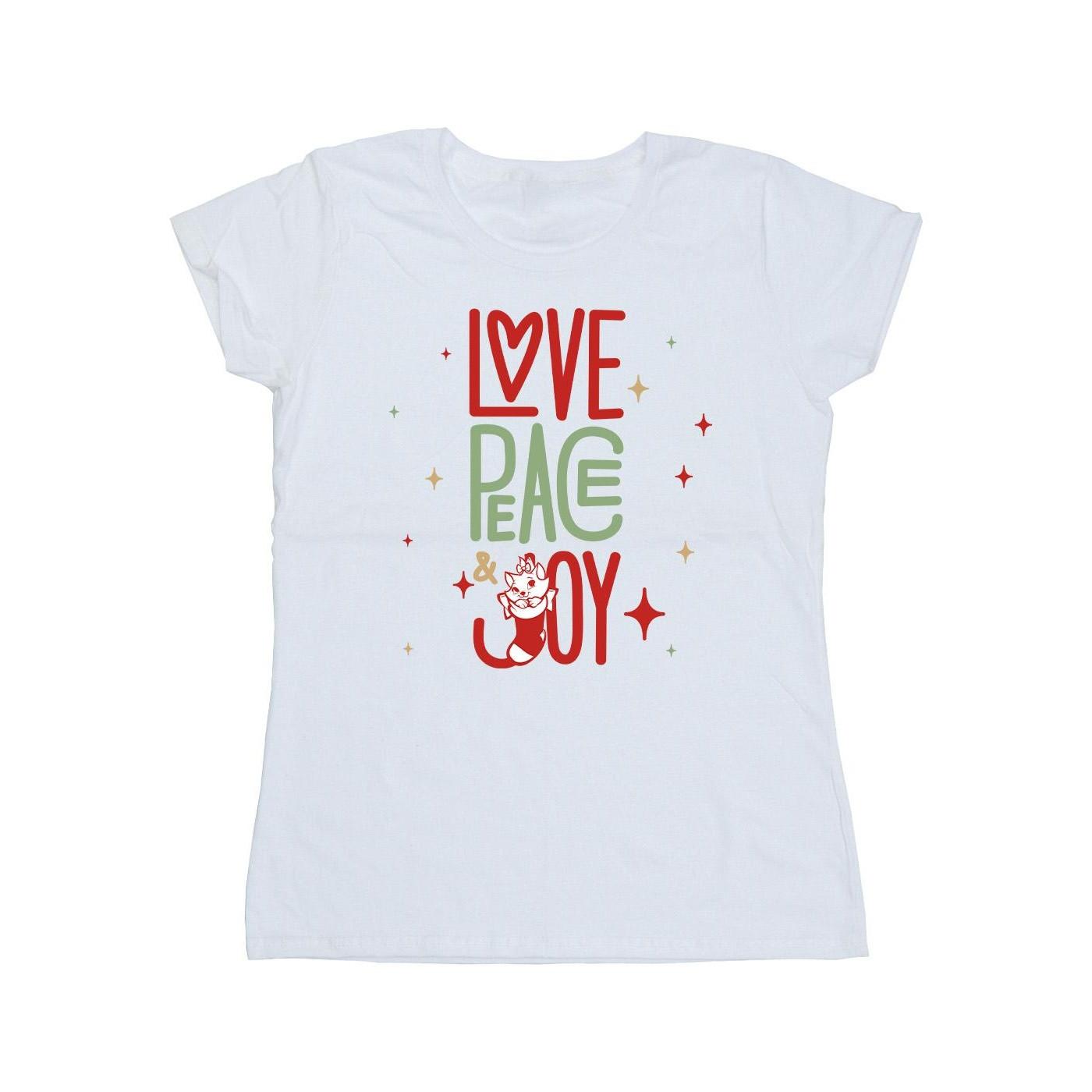 Image of The Aristocats Marie Love Peace Joy Tshirt Damen Weiss S