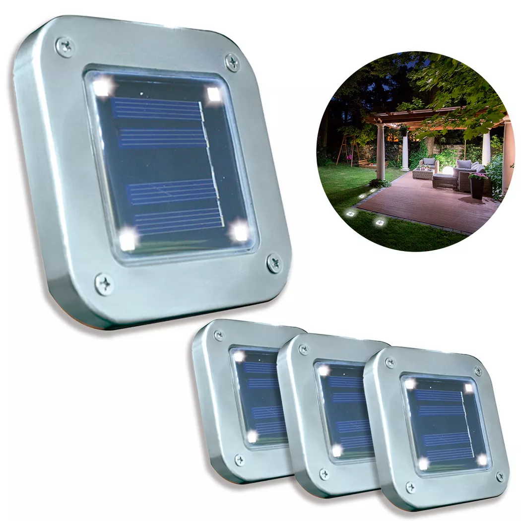 Starlyf - Solar Lights - Solar-Gartenleuchten, 10cm, Silber