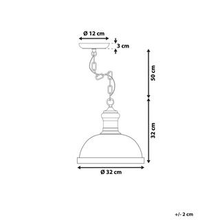 Beliani Lampe suspension en Métal Moderne DIDESSA  