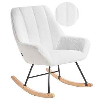 Fauteuil à bascule en Bouclé Rustique KINNO