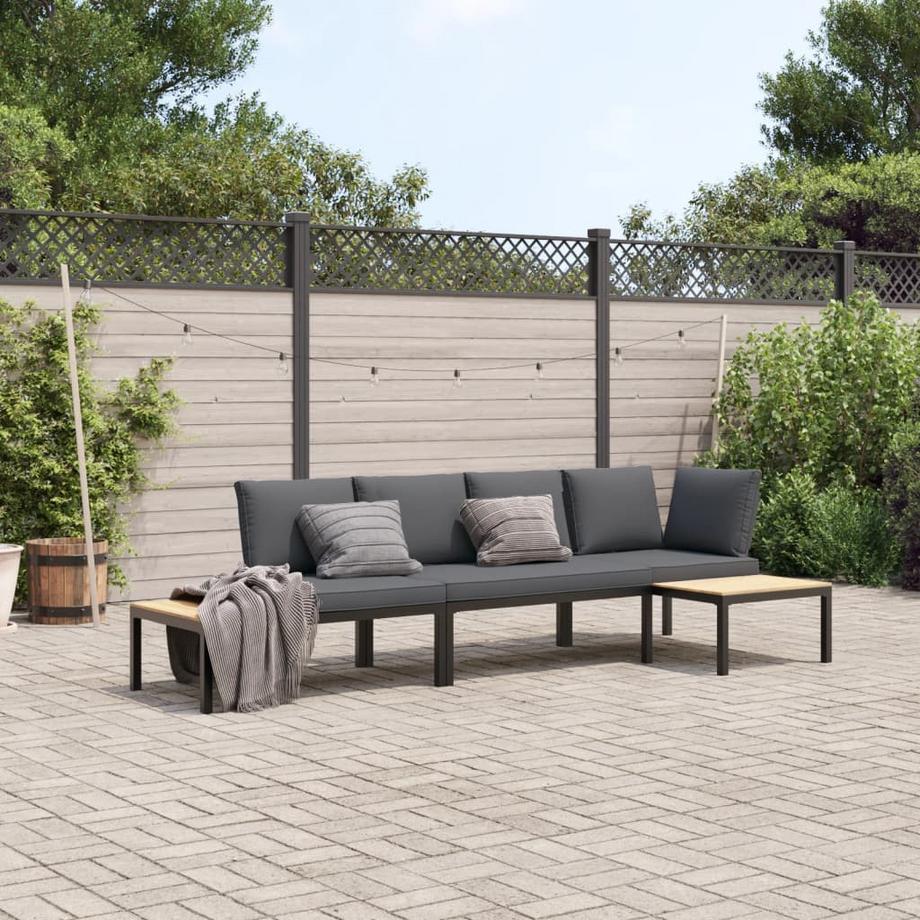 VidaXL Garten sofagarnitur aluminium  