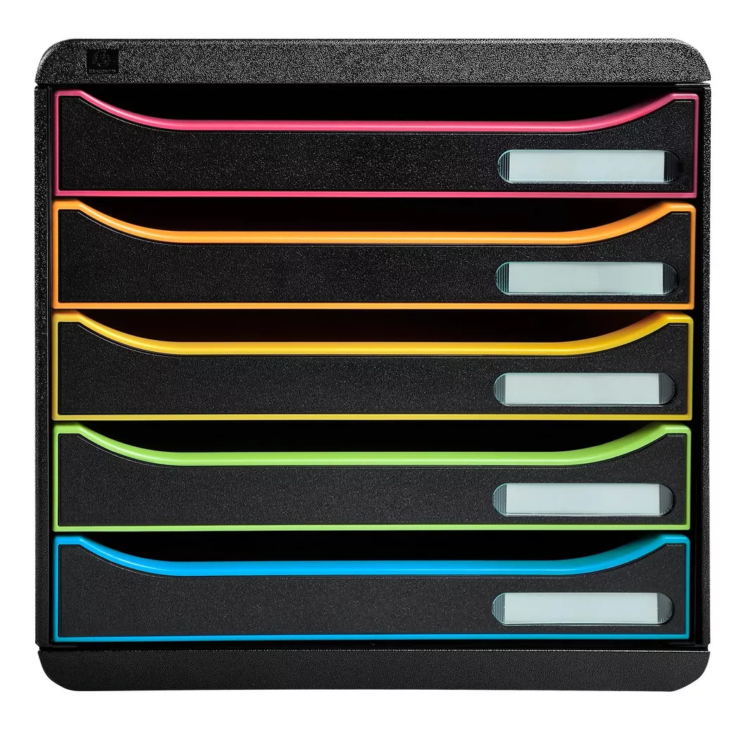 Exacompta BIG-BOX PLUS Iderama 5 Drawer Unit, Multicoloured