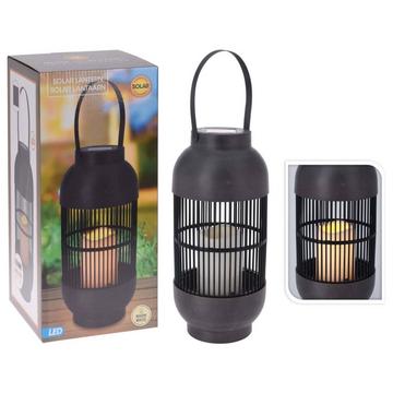 Lampe solaire rotin