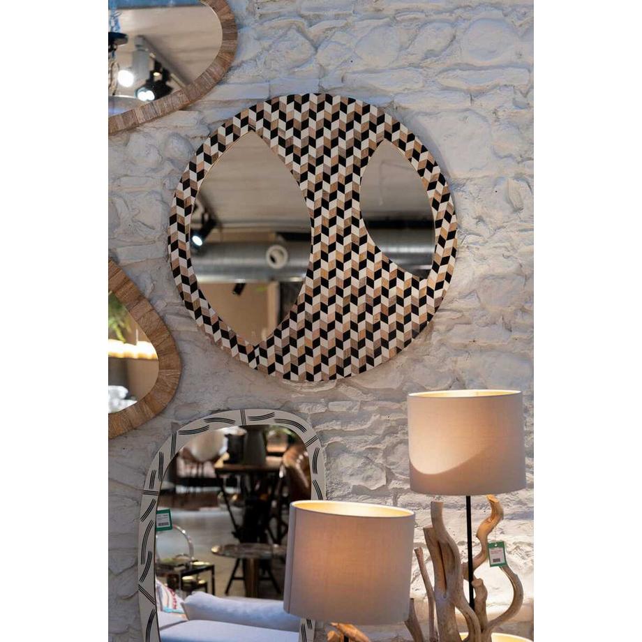 KARE Design Miroir mural Tahiti rond  