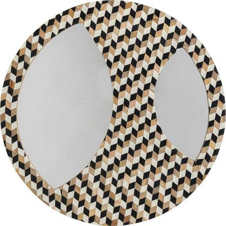 KARE Design Wandspiegel Tahiti rund  