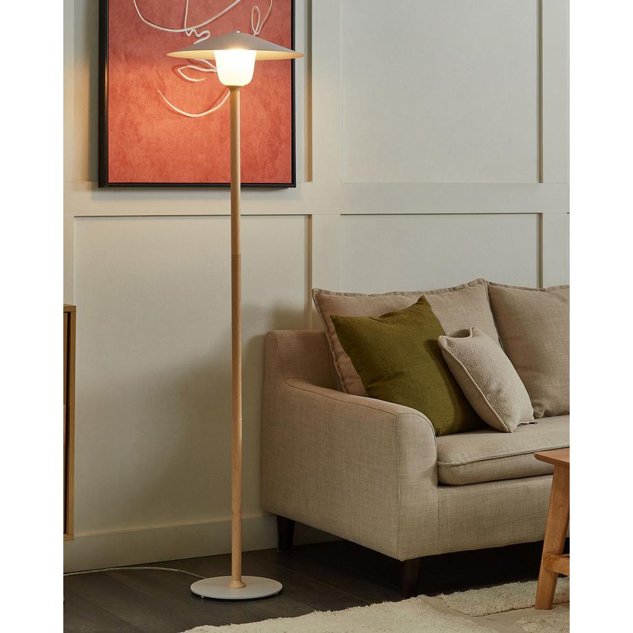 Beliani Stehlampe aus Eichenholz  MOPPY  