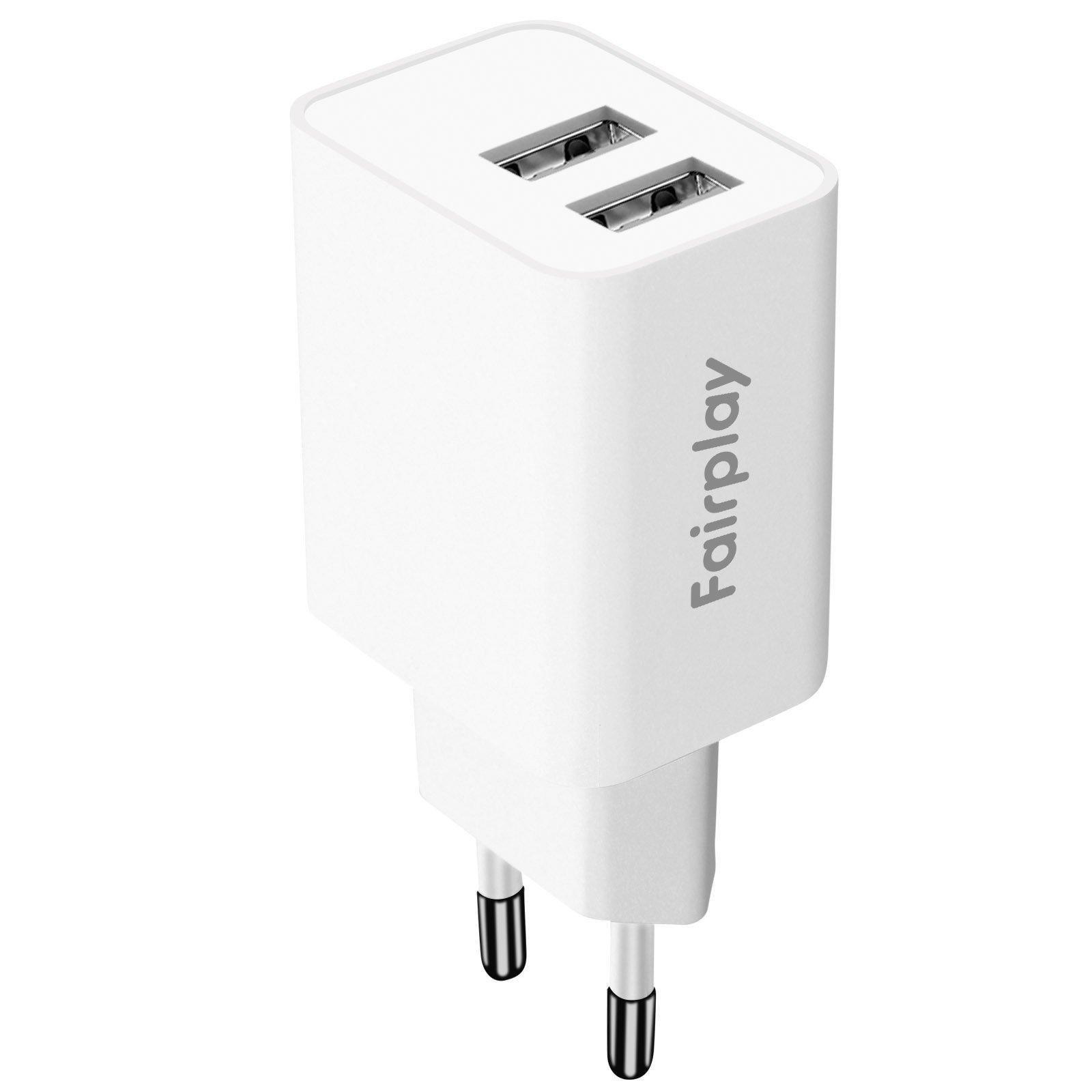 Image of Fairplay 12W USB-Netzladegerät Weiß