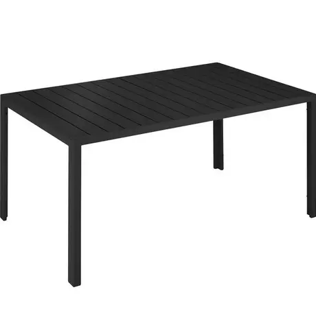 Tectake Table de jardin BIANCA 150 x 90 cm  Noir Imprimé