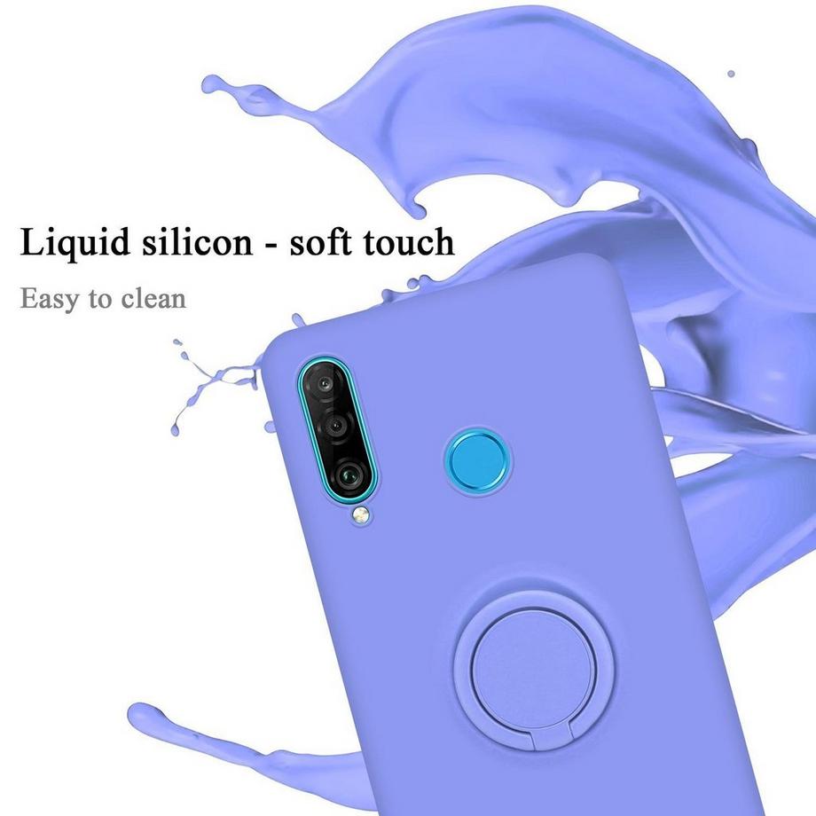 Cadorabo  Hülle für Huawei P30 LITE TPU Silikon mit Ring Liquid 