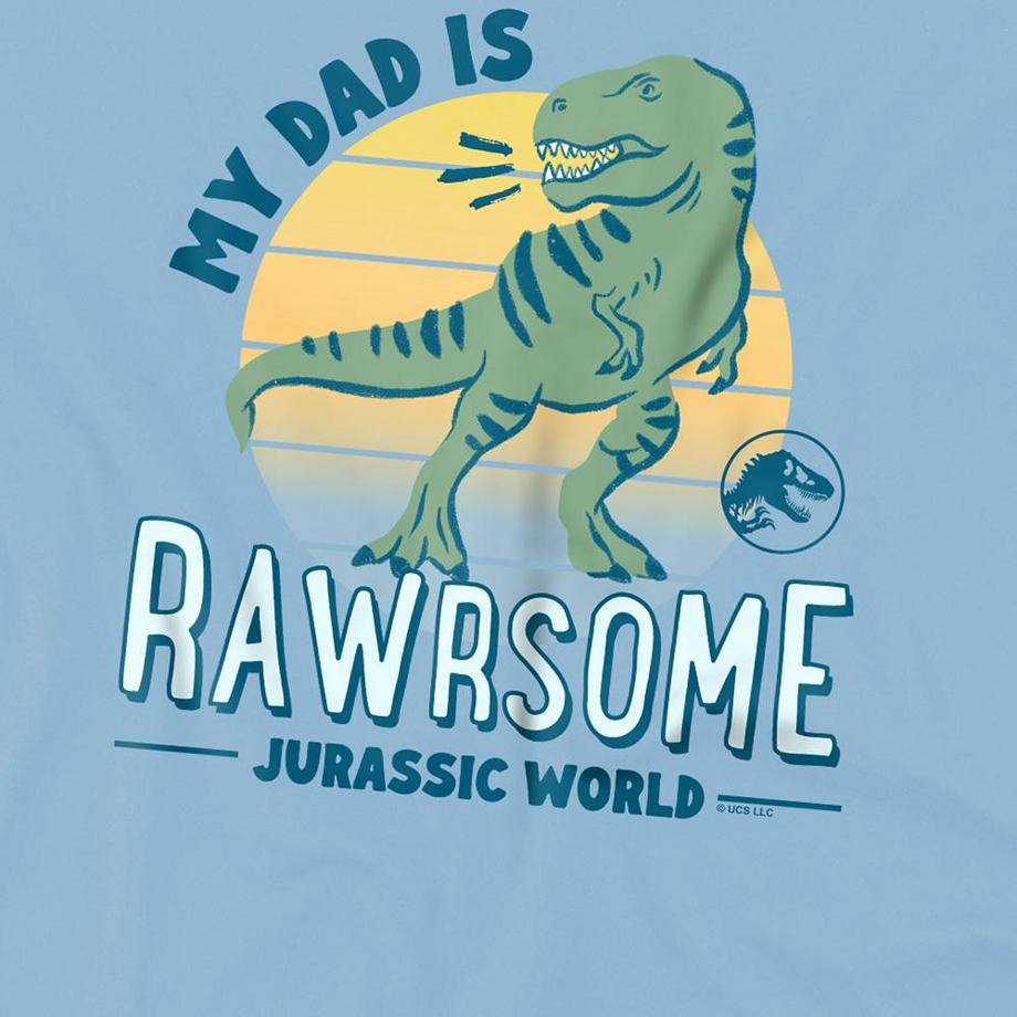 JURASSIC WORLD  T-ShirtMotif Trex My Dad Is Rawrsome 