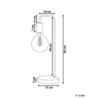 Beliani Lampe à poser en Métal Moderne SAVENA  