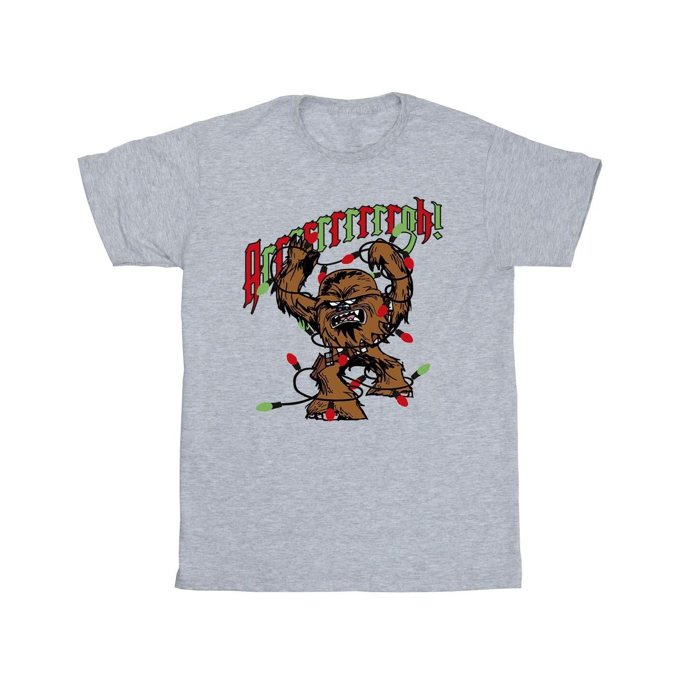 Image of Episode Iv: A New Hope Chewbacca Argh Lights Tshirt Mädchen Grau 104