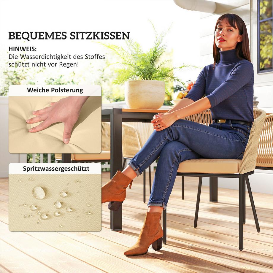 Outsunny Rattan Gartenmöbel-Set  