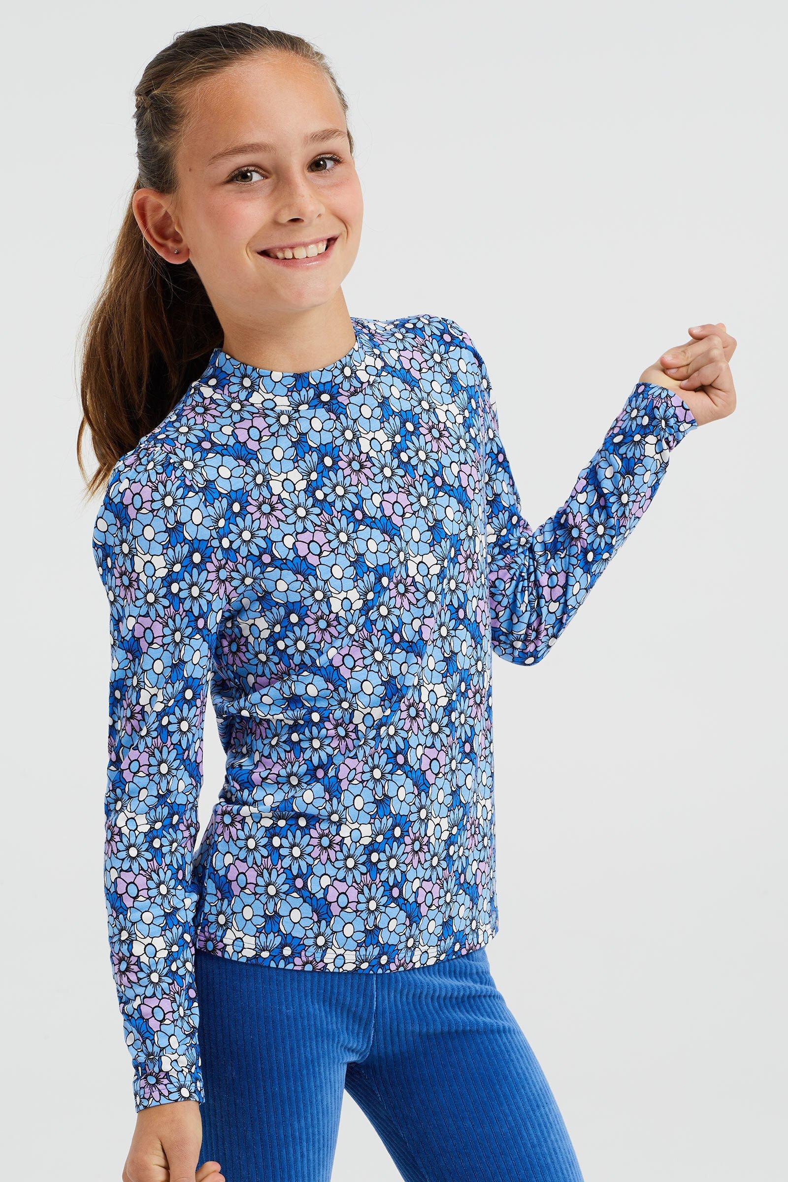 Garcia Kids Mädchen Langarmshirt Mit Print - 100% Baumwolle