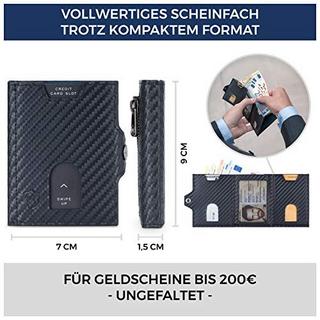 Only-bags.store  Slim Wallet mit Münzfach & RFID-Schutz 