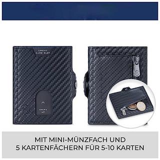 Only-bags.store  Slim Wallet mit Münzfach & RFID-Schutz 