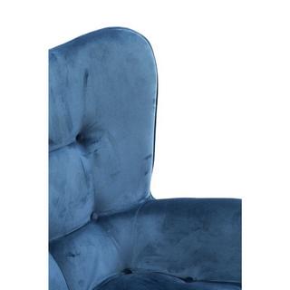 mutoni Fauteuil Vicky Velvet Petrol  