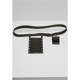 URBAN CLASSICS Croco Kunstledergürtel mit Tasche  