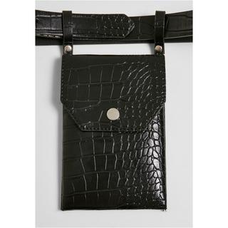 URBAN CLASSICS Croco Kunstledergürtel mit Tasche  