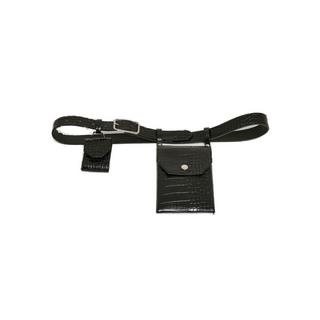 URBAN CLASSICS  ceinture en cuir synthétique avec pochette croco 