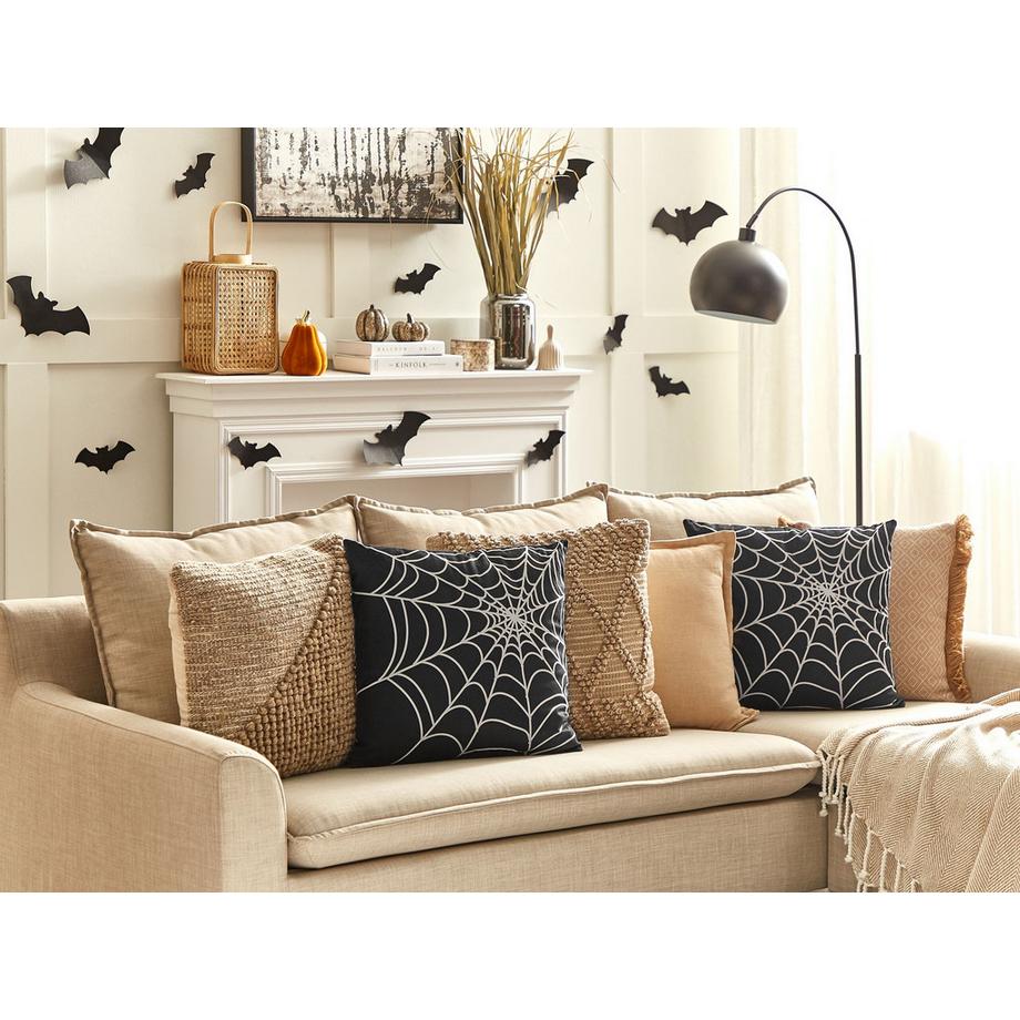 Beliani Set di 2 cuscini en Velluto Moderno LYCORIS  