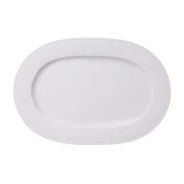 Platte oval White Pearl