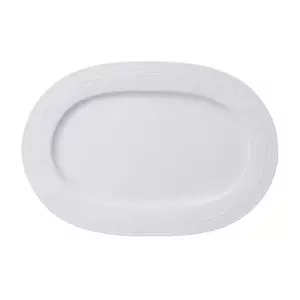 Platte oval White Pearl