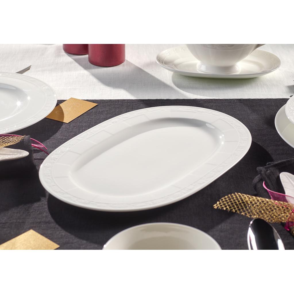 Villeroy & Boch Platte oval White Pearl  