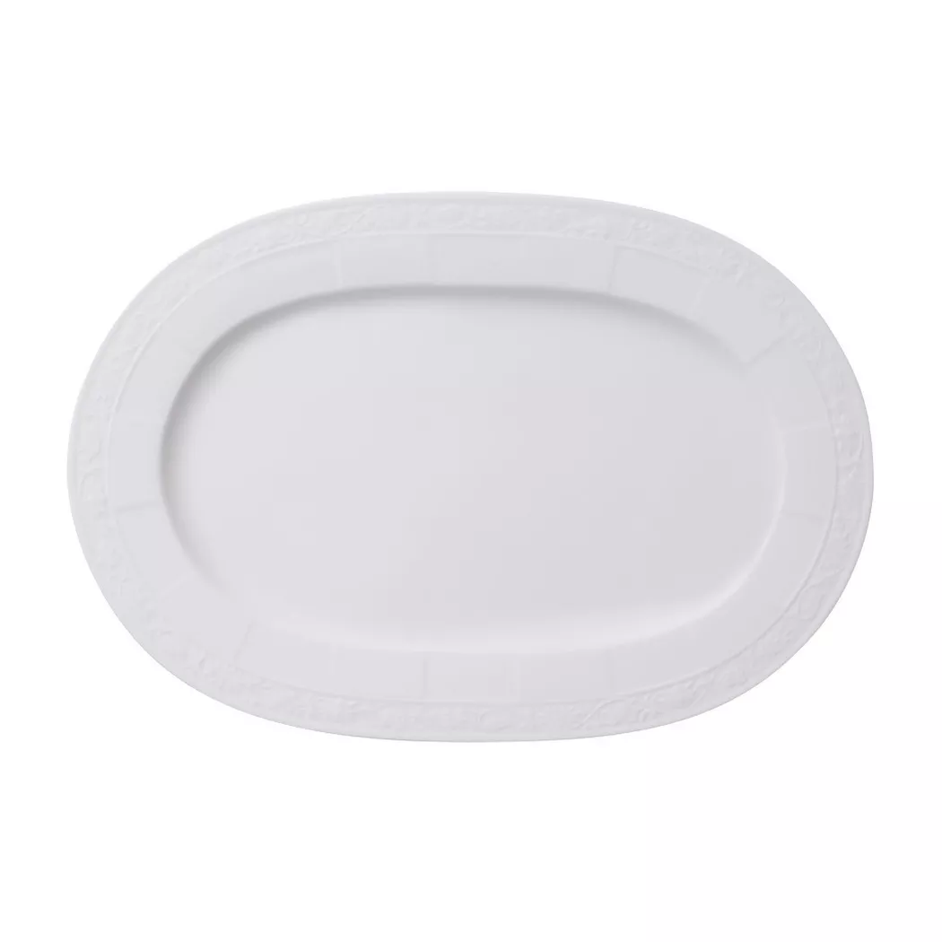 White Pearl Platte 35 cm oval