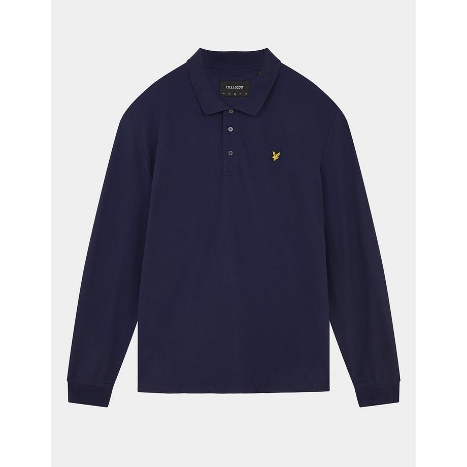 langärmeliges polo-shirt