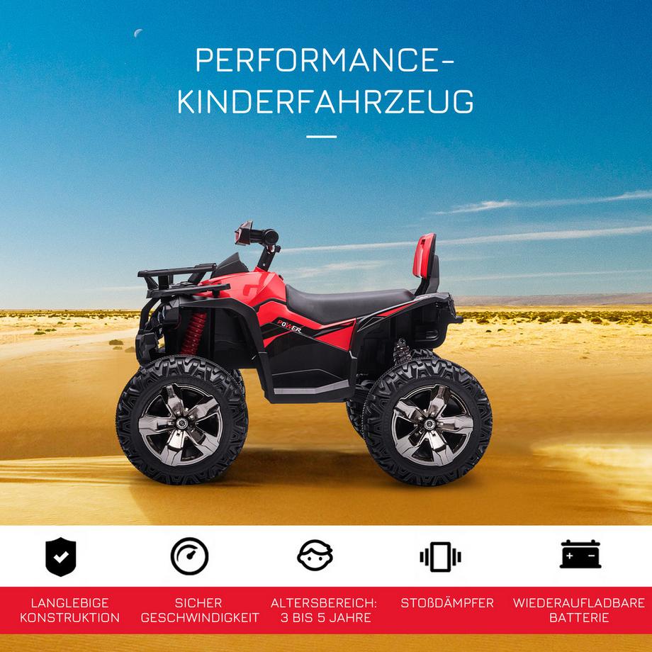 HOMCOM  Mini quad électrique pour enfants 