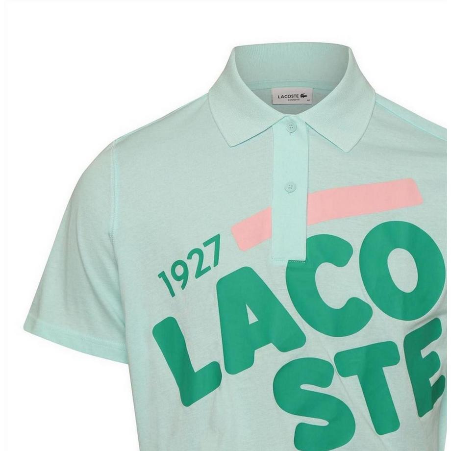 LACOSTE Polo courte à imprimé graphique  