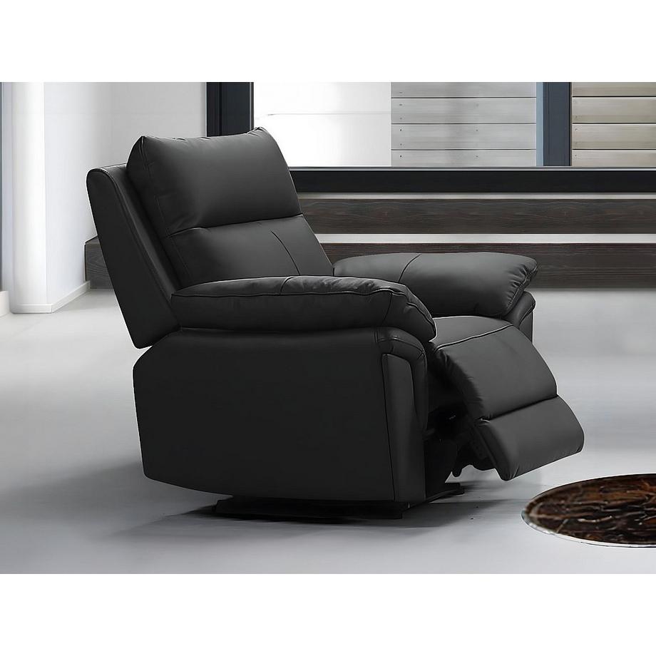 Vente-unique Relaxsessel Fernsehsessel Büffelleder PAKITA  