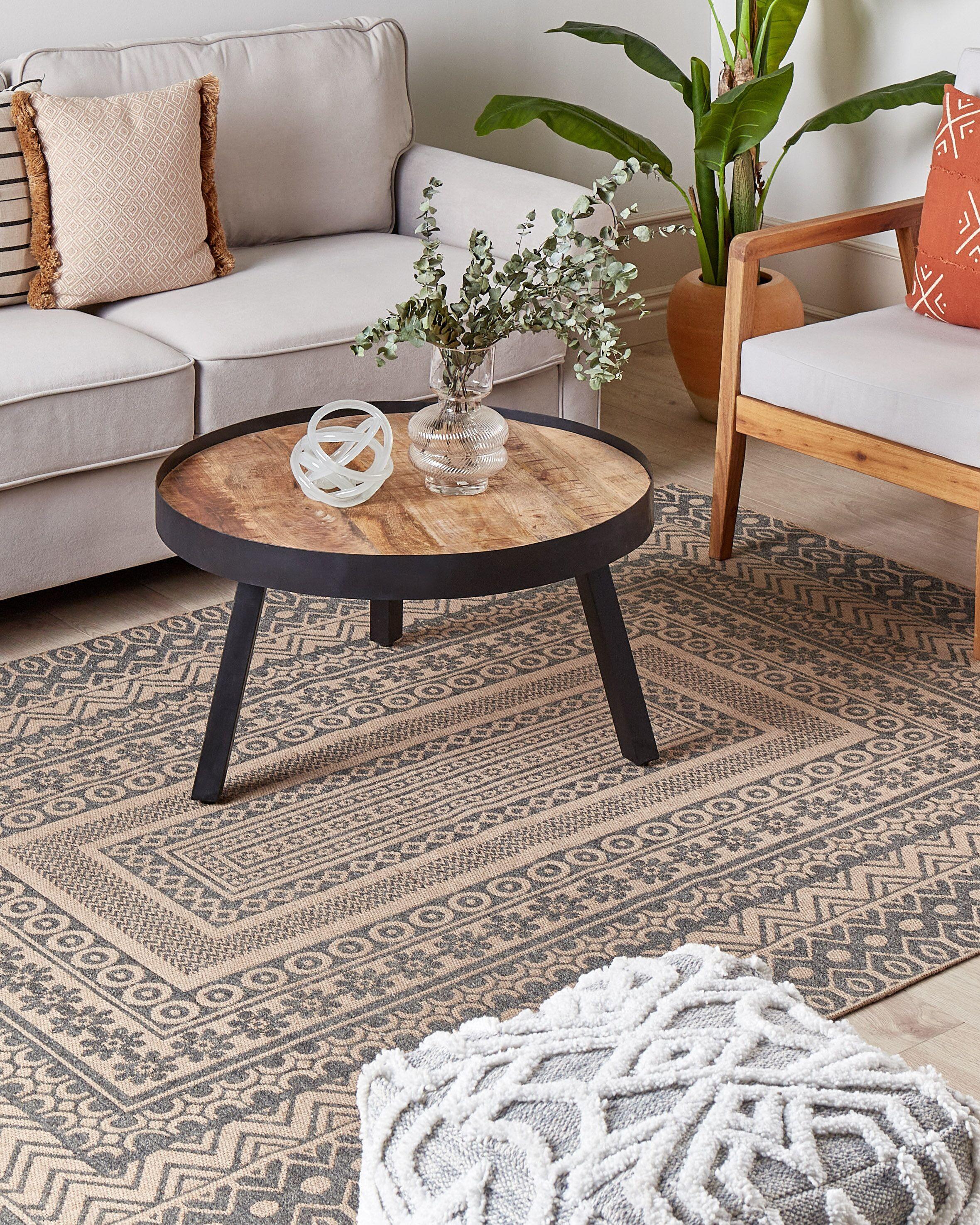 Beliani Tapis en Jute Traditionnel BAGLAR  