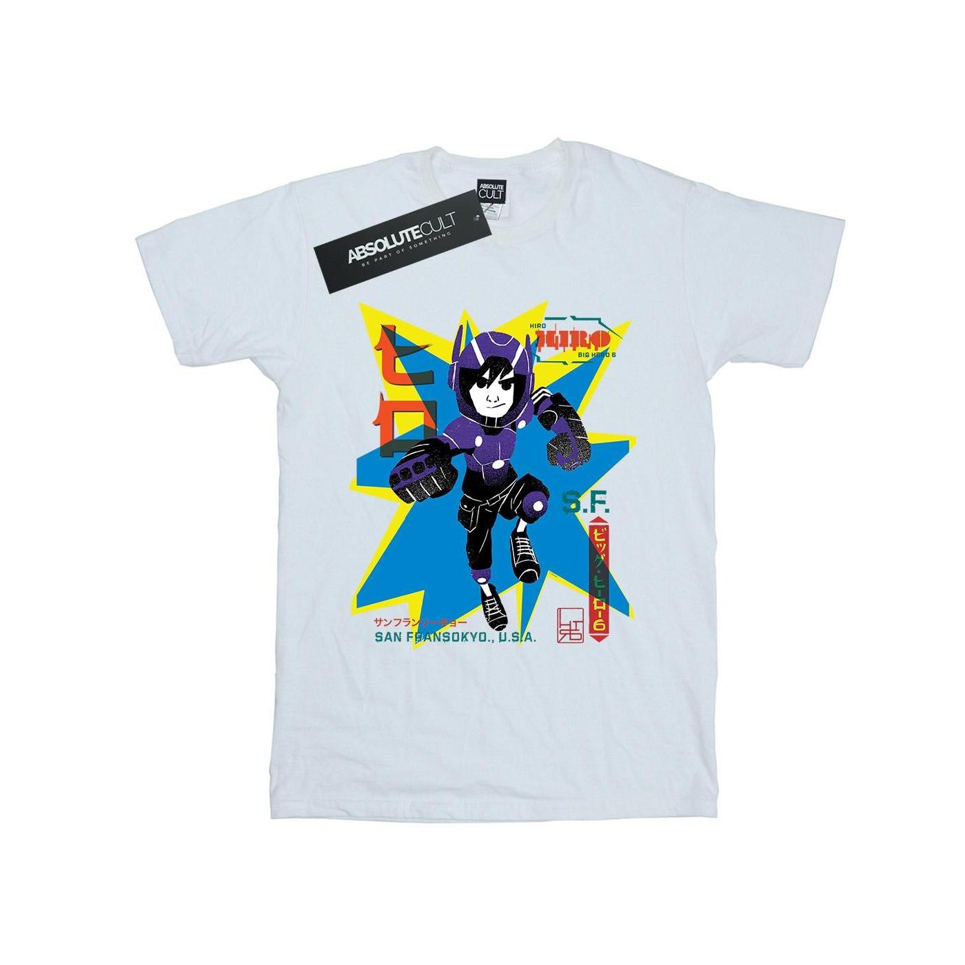 Image of Big Hero 6 Hiro Anime Tshirt Unisex Weiss 140/146