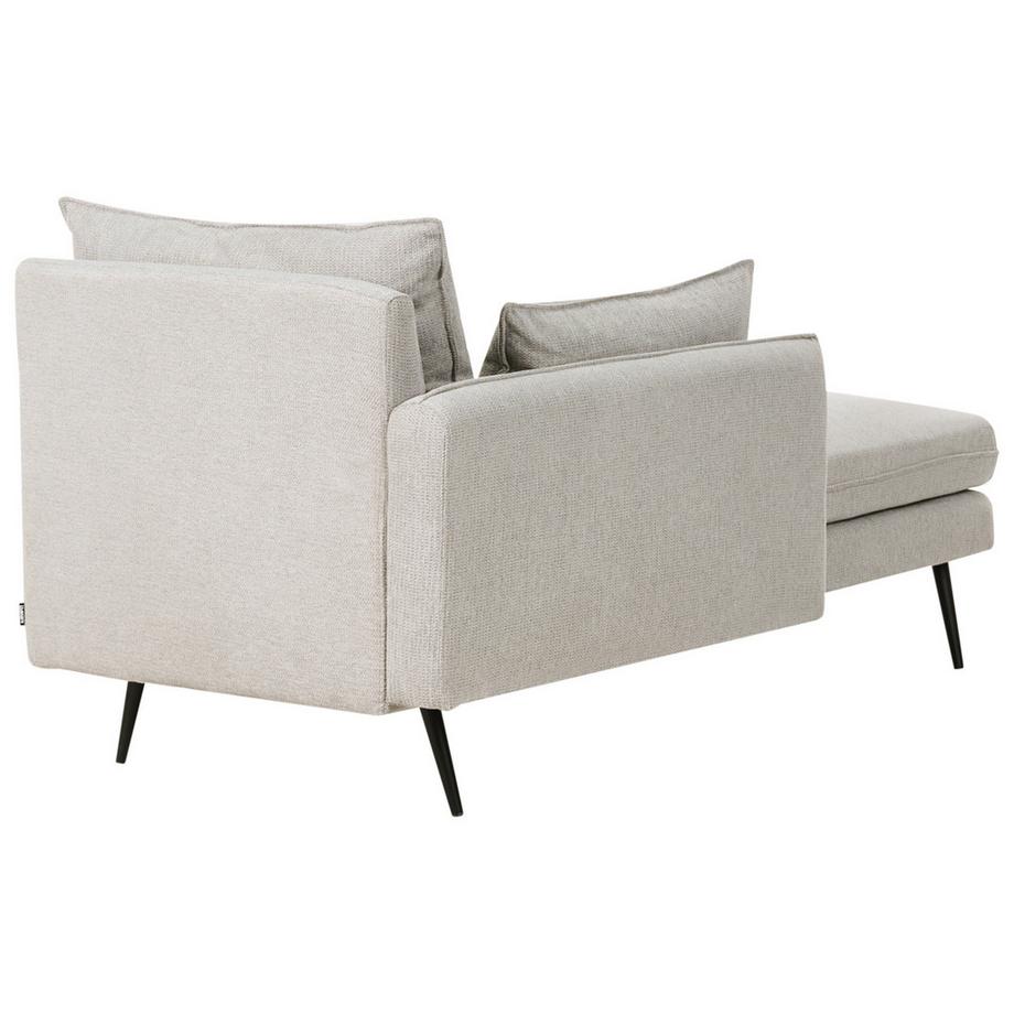 Beliani Rechtsseitige Chaiselongue aus Stoff Minimalistisch YERRES  
