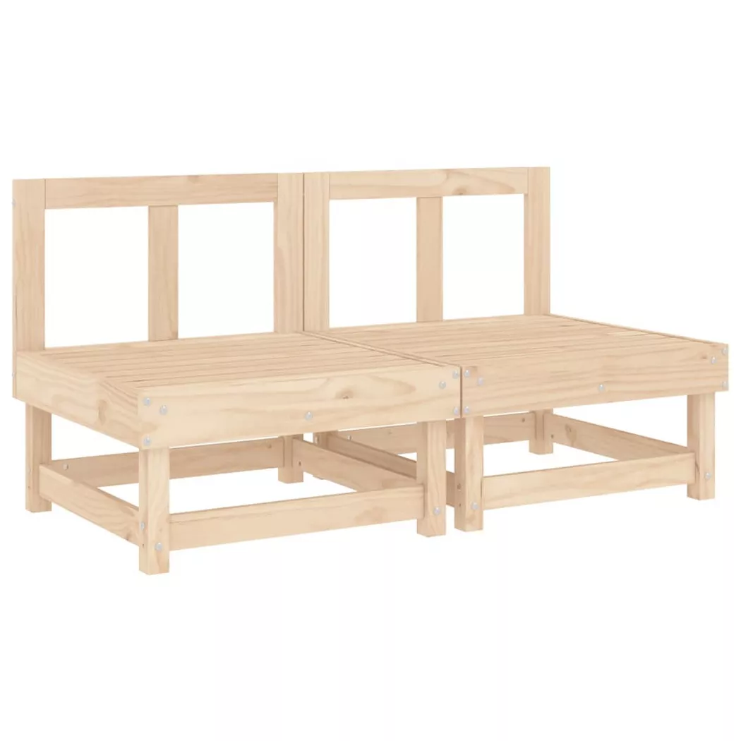 VidaXL - Garten mittelsofa kiefernholz, One Size, Braun