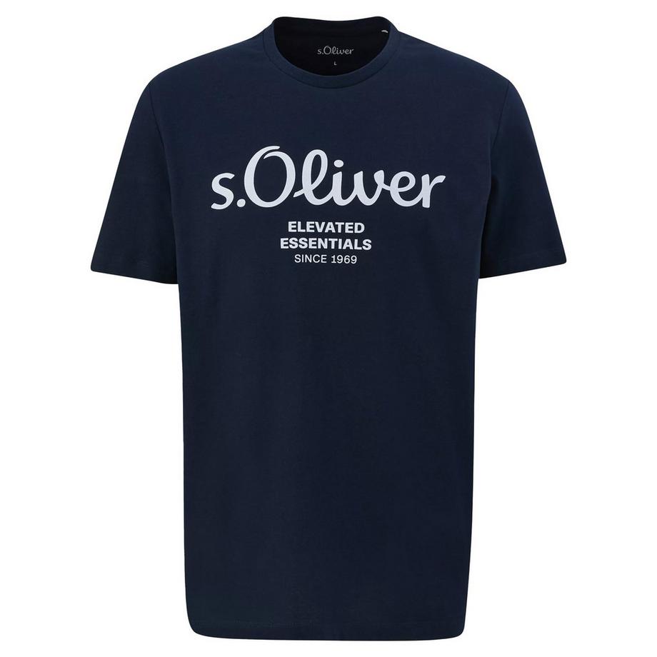 s. Oliver  T-Shirt  4er Pack Bequem sitzend-Logo T-Shirt 