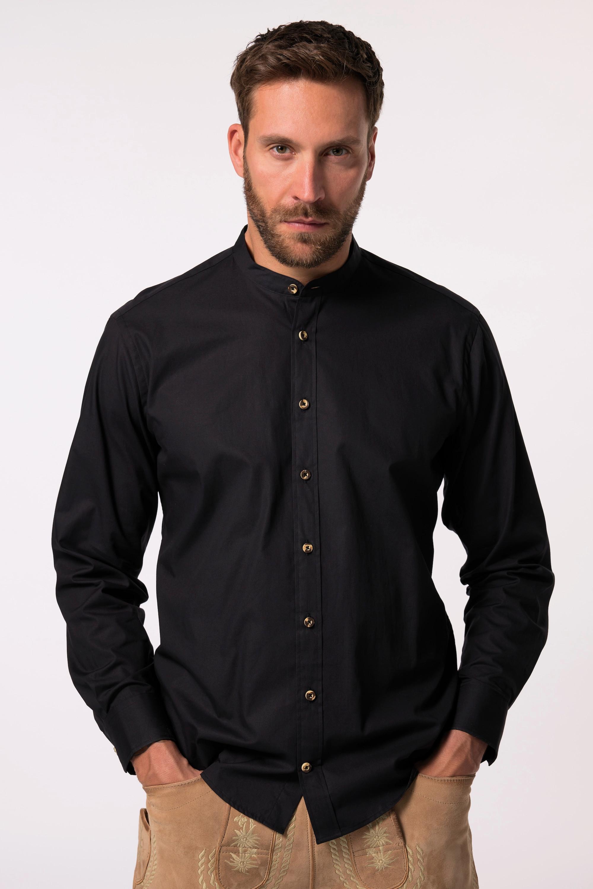 JP1880  Chemise traditionnelle manches longues et col droit, coupe Modern Fit - jusqu'au 8&nbsp;XL 