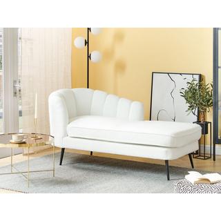 Beliani Chaise longue versione sinistra en Bouclé Glamour ALLIER  