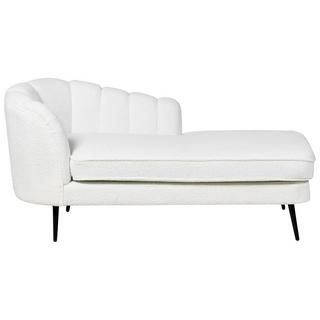 Beliani Chaise longue côté gauche en Bouclé Glamour ALLIER  