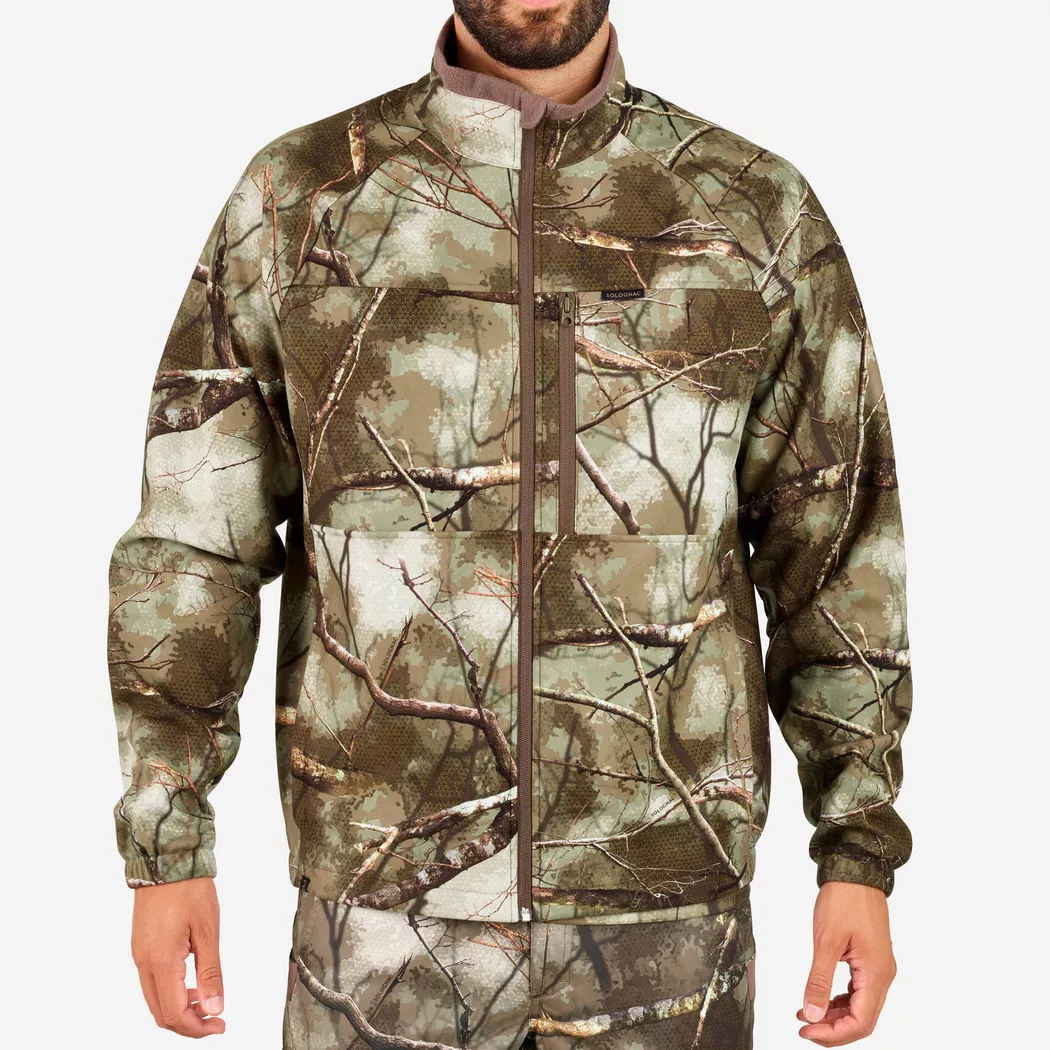 SOLOGNAC - Fleece - BGS100D, S, Dunkelgrün