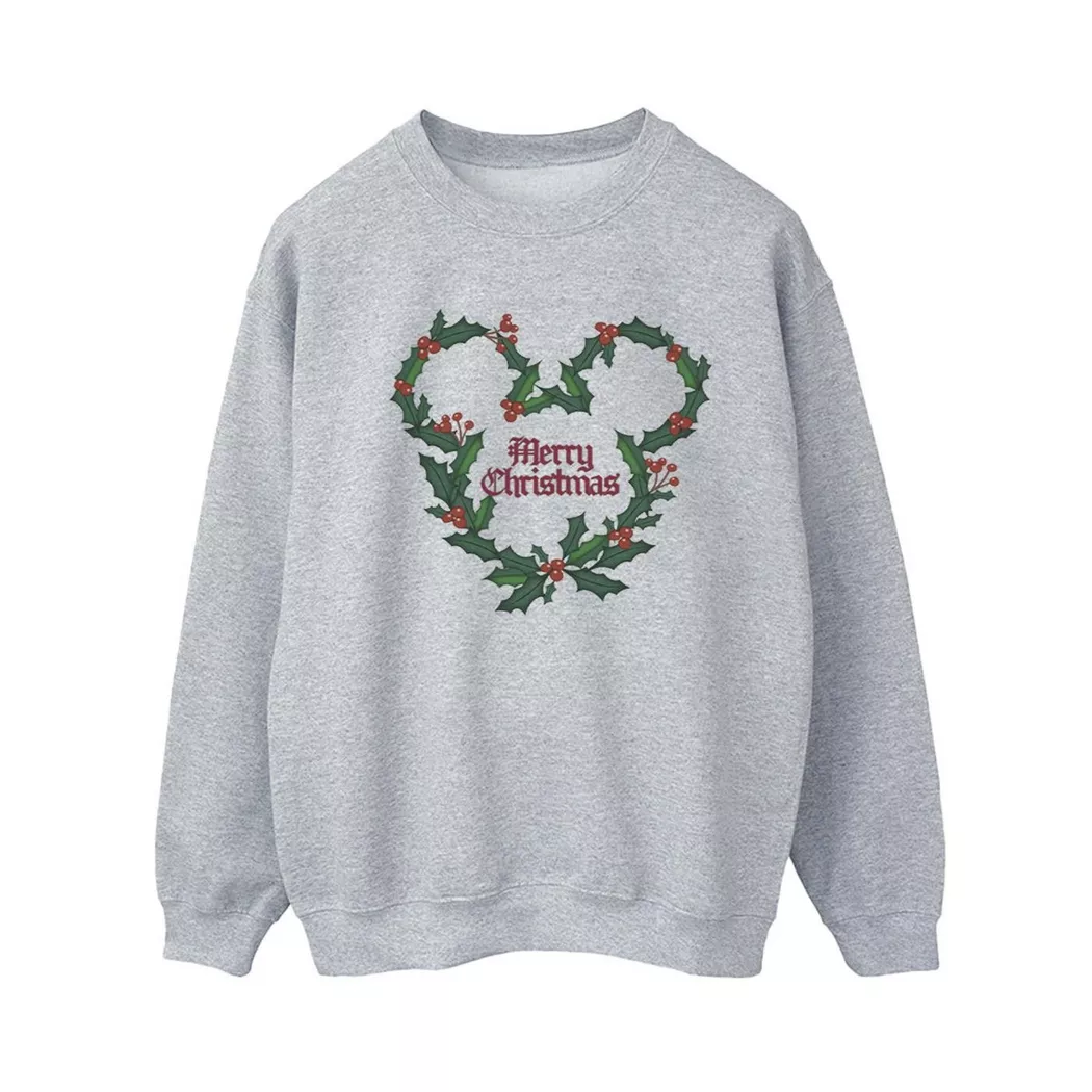 Disney - Merry Holly Sweatshirt, für Damen, Grau, Größe M