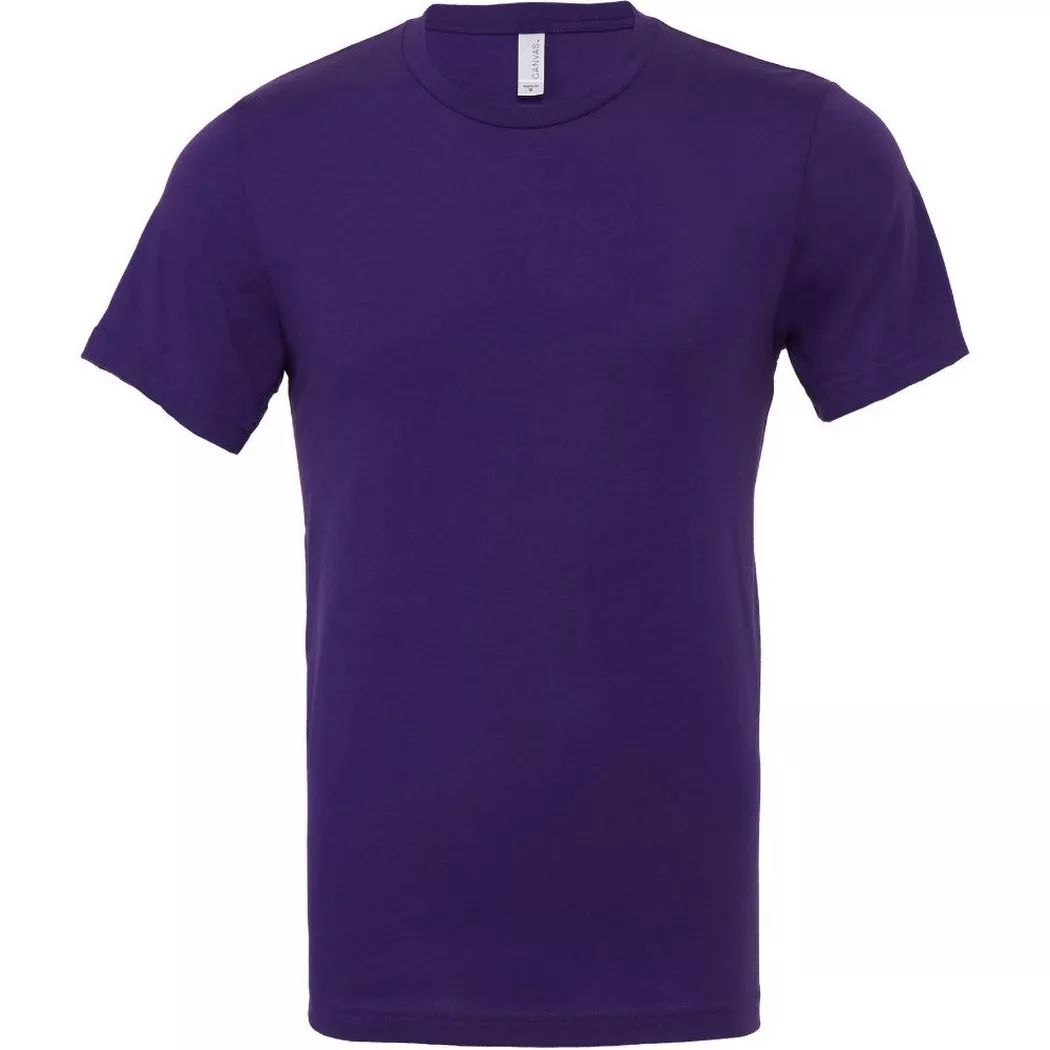 Bella + Canvas - Canvas Jersey TShirt, Kurzarm, für Herren, Lila, Größe S