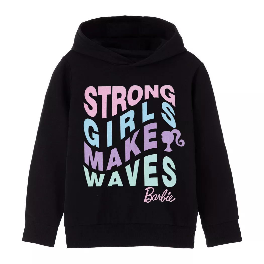 Barbie - Strong Girls Make Waves Kapuzenpullover, 158/164, Schwarz