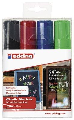 Edding EDDING Windowmarker 4090 4-15mm, 4 Farben ass.  