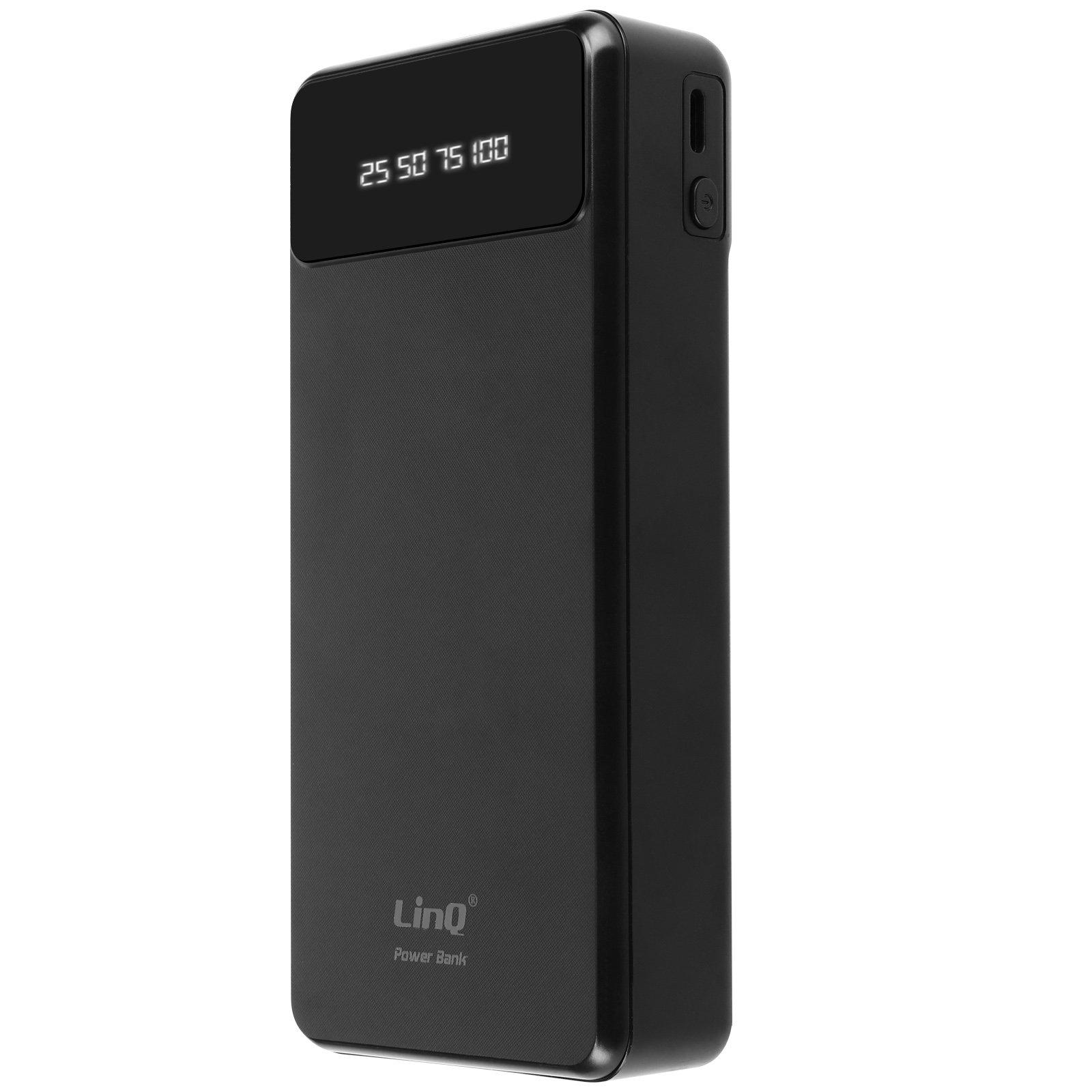 Avizar  Powerbank 25800mAh, Câble 4en1 LinQ Noir 