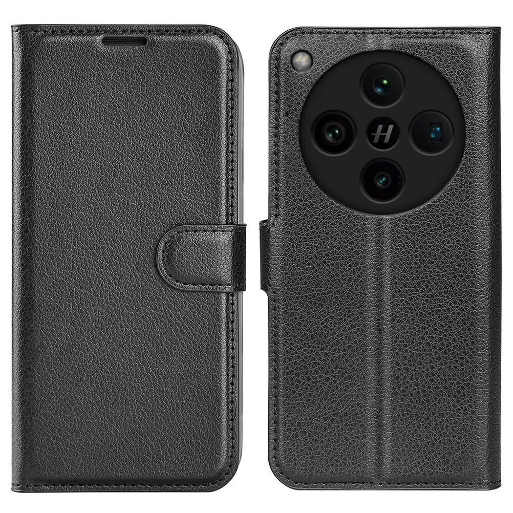 Cover-Discount - OPPO Find X8 Pro - Leder Etui Hülle, Schwarz
