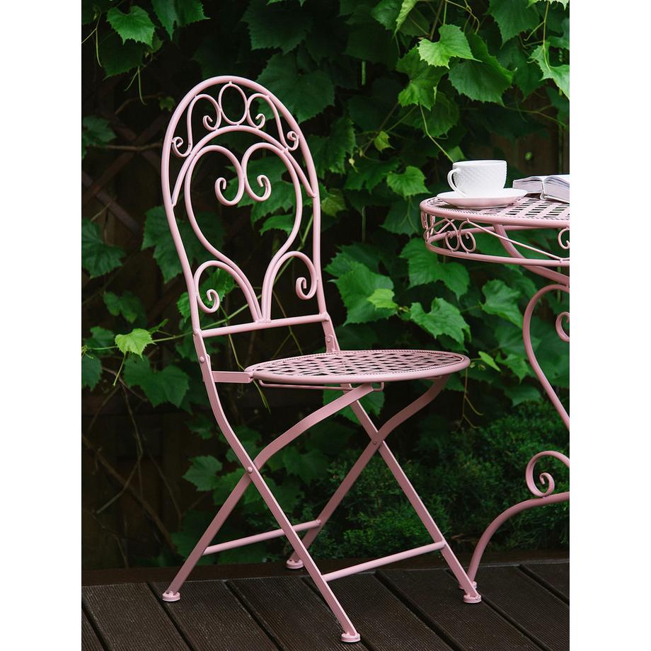 Beliani Tavolino Bistrot en Ferro Retrò ALBINIA  