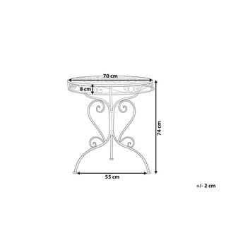 Beliani Tavolo da giardino en Ferro Retrò ALBINIA  